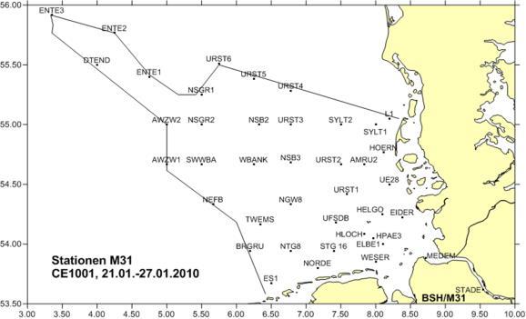 CHL Konzentration (mg/m³) Jahreszeitlicher Verlauf an Station SYLT1 45,00 Station SYLT1, 2013 40,00 35,00