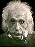 Albert Einstein Zwei Dinge sind unendlich, das Universum und die