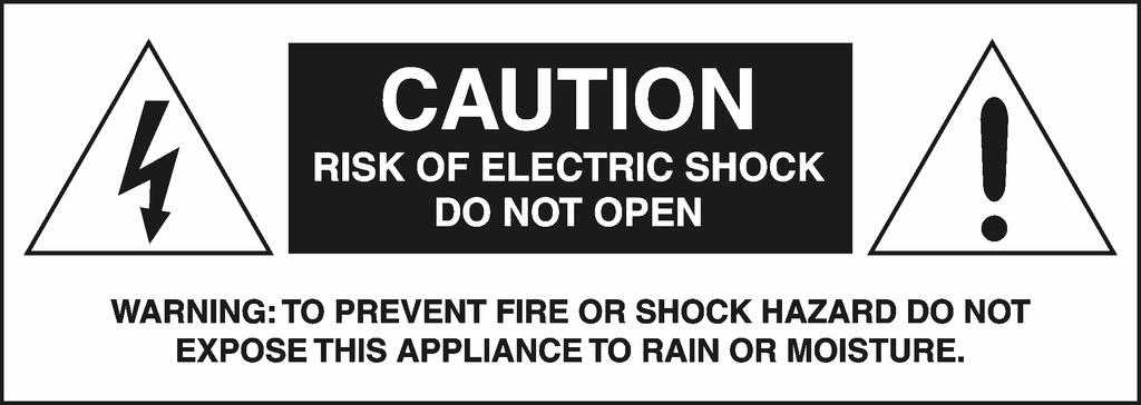 Sicherheitshinweise ACHTUNG: Um das Risiko eines elektrischen Schlags zu vermeiden, sollten Sie die Abdeckung (oder die Rückseite) des Geräts niemals öffnen.