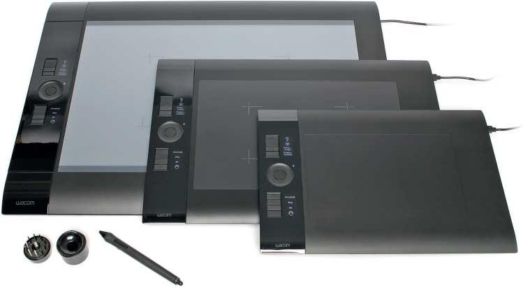 Prüfstand Grafiktabletts Mit eindeutig identifizierbaren Stiften und OLED-Displays stellen die Intuos4-Tabletts von Wacom derzeit die Königsklasse dar.