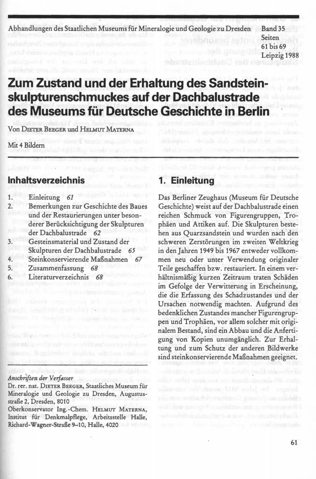 Geologie Und Denkmalpflege Band35 Beiträge Zur Verwendung