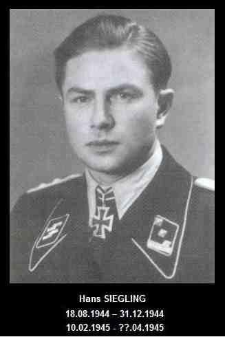 30a Waffen Grenadier Division der (Russische Nr 2) Standartenführer Hans SIEGLING 18.08.1944 31.12.