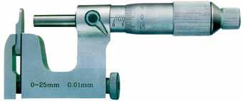 Präzisions-Universal-Bügelmessschraube M 108 Universal-Micrometer geeignet für Rohrwand-, Nutendickeund Stufentiefenmessung mit HM-Messfläche ø 6,5 Steigung 0,5