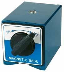 Ersatz-Magnetfuß für Magnetstative 564 Magnetic base L B L mit Ein/Aus-Schalter und Prismenfuß mit Gewinde M8, M10 oder M12 B with on/off switch with thread M8, M10 or M12 H