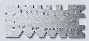 Spitzgewinde-Stahllehre 8310 Angled thread cutter gauge für whitworth-gewinde 55 oder metrisches Gewinde 60 for whitworth threads 55 or metric