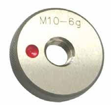 Gewinde-Lehrring DIN 13 6g, Ausschuss, ISO-Regelgewinde, rechts, M2 - M60 997 Thread ring gauge DIN 13, 6g, NO GO, ISO thread, right, M2 - M60 aus gehärtetem Lehrenstahl für metrisches