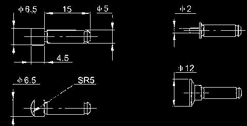 Anwendungsbeispiel: Innenmessung using example: inside measuring Einsätze Aufnahme Ø 5 inserts shaft ø 5 V357 + 1,5V Weitere