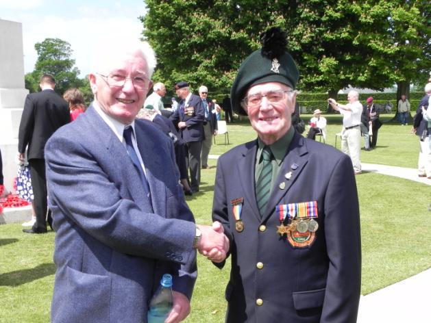 Beim Treffen mit britischen Veteranen in Caen und Bayeux, machte ich die Bekanntschaft eines Soldaten der