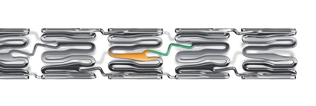 Röntgensichtbarkeit und Radialstabilität Connector Design The Spot