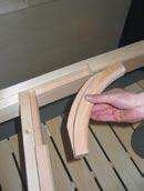 Fit the bench surrounds (pic.