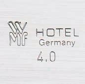 De concepción y elaboración maestras. WMF Hotel Spiegelpolitur auf der Oberfläche.