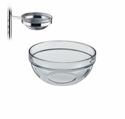 06 3011 6040 Glasschale, 20 cm glass bowl, 20 cm coupe verre glasskin, 20 cm depósitos de cristal, 20 cm interne di vetro, 20 cm passend in Etagère 06 3010