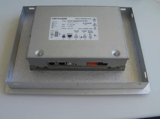 Connecter le câble Ethernet (RJ-45) et le câble d alimentation 24 VDC au pupitre (Le connecteur d alimentation est livré avec le pupitre).