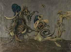 119* FRANTISEK JANOUSEK Tschechien 1890-1943 Surrealistische Komposition Unten rechts
