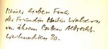 Auf dem Grußbogen mit der Reproduktion eines Briefes des Komponisten 1 Jan 1875 Richard Wagner. Beiliegt ein Zeitungsblatt der ZEIT vom 20.