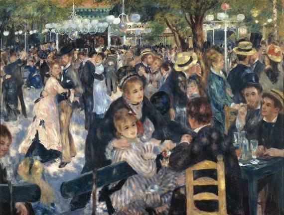 Édouard Manet im Pariser Café Guerbois. Leider ist unter den Malern ein Streit ent standen.