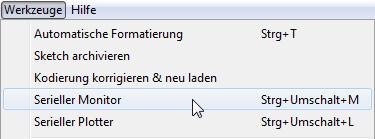 Nachdem der Code angezeigt wird, klicken wir oben auf Programm: und Verifizieren unser Wenn alles stimmt und unser Programm keine Fehler enthält können wir es auf den ESP8622