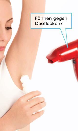 CONSUMERS TIPS AND TRICKS TO FIGHT DEODORANT STAINS Blow drying against deodorant stains? Don't you hate it when you notice a deodorant stain right as you are leaving the house?