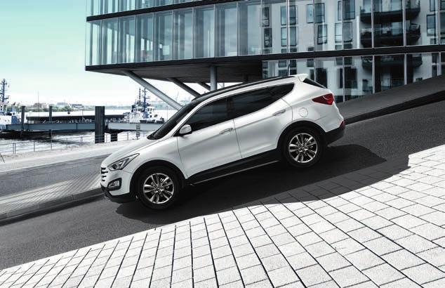 Sieben Airbags und Überschlagsensor Zusätzlich zu den Airbags wartet der neue Hyundai Santa Fe mit einer Besonderheit auf: dem