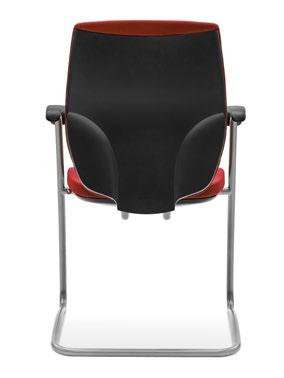 Les sièges visiteurs avec dossier rembourré complètent la gamme de sièges giroflex 68. En version siège à suspension libre, ils optimisent chaque environnement de travail.