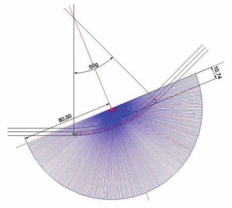 17) misst mit einer konstanten Aufzeichnungsfrequenz von 8,33 Hz die Entfernung von Objekten, die sich in einem Bereich von 180 und maximal 80 m Entfernung um den Scannerstandort befinden.