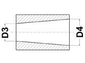 Type A Trou rond simple Type D Trou conique Type G Trou rond avec côté plat TYPES INTERNES Type B Cannelures interne Type E Trou conique avec couloir à chevile Type H Carré S il y a plusieurs types