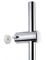 Set with 1 -spray showerhead Galaxy Sliding rail Ø25 mm, ADJUSTABLE max cm 70 ABS soap holder chrome Superflex 1,50 mt Available finishing: chrome plated finished Other finishing upon request Kit