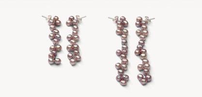 26 Drops lange Halskette (zweireihige Tragevariante) Drops long necklace (wearing variety: double