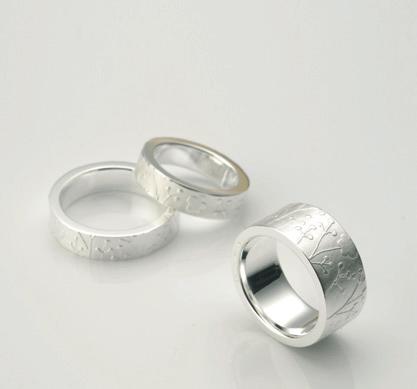 All the rings are polished and feature a rounded inside edge for comfortable wear.