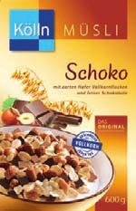 Schoko-Müsli 600 g (1 kg = 3,32), Vollkorn