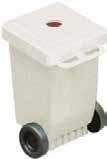 Pencil Sharpener Wheely Bin, made of Lignine/Starch bioplastic. Wheels and sharpener made of conventional plastic.