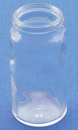 .9 Hohlglaswaren Snap-Cap-Gläser Verrerie Verres Snap-Cap Snap-Cap-Gläser Braun- oder Klarglas rund, mit Schnappdeckel