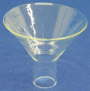 Entonnoirs et entonnoirs à poudre en verre AR entonnoir standard angle de 60 entonnoir à poudre avec manche court et large D mm d mm