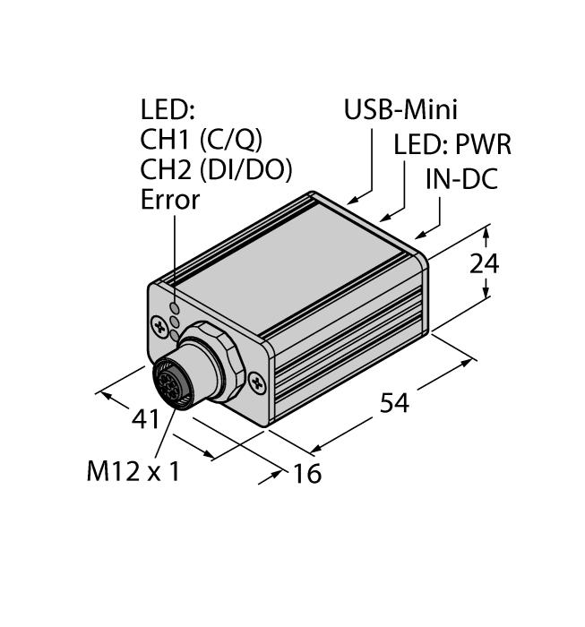 USB-2-IOL-0002 6825482 IO-Link-Master mit integrierter USB-Schnittstelle 12 / 12 Hans Turck GmbH & Co.