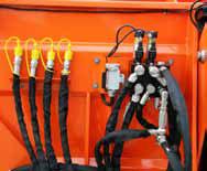 II) und hydraulisch, um den Zylinder und den Hydraulikmotor des Gerätes versorgen zu können.