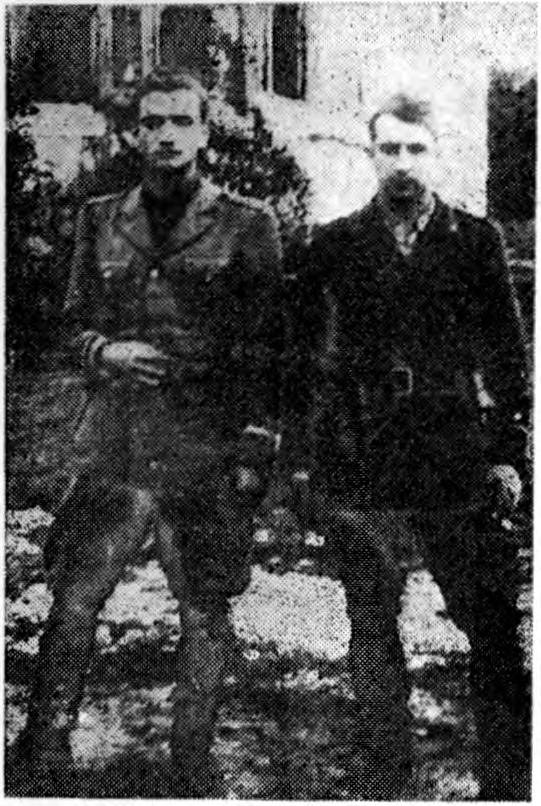 Komandant 4. bataljona Vojkove brigade, ki je bil zaščitni bataljon artilerije, Polde Koritnik in politični komisar Miro Hribljan da bi po njej lahko nosile partizanom in prebivalcem v dolini hrano.