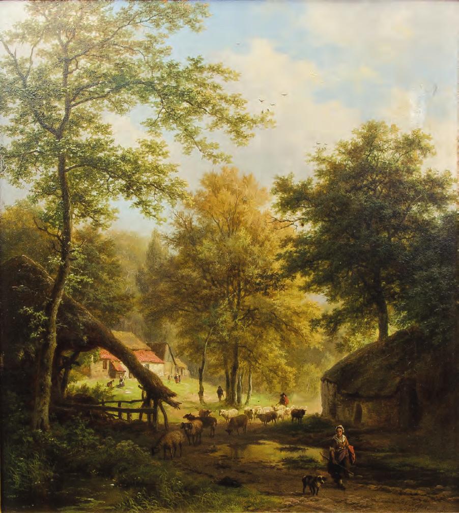 Barend Cornelis Koekkoek (1803-1862) Öl auf