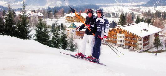 Snowsports-Schule am Lärchenhof: Für Wiedereinsteiger, Anfänger und Fortgeschrittene gibt es, je nach Können, Skiunterricht auf dem Lärchenhof-Skihang oder auf der Steinplatte 3