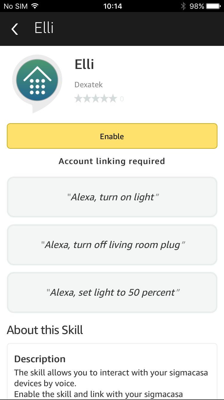 Alexa, turn on light