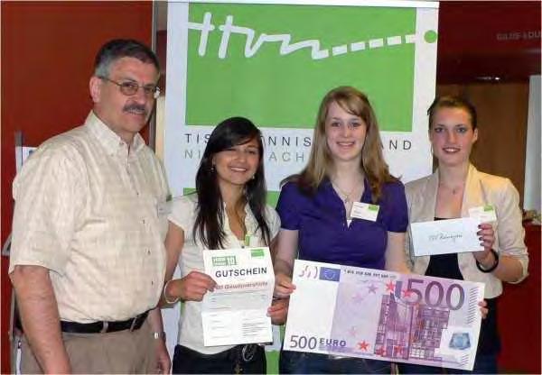 3 TSV Rüningen Verein des Jahres 2010 Bei dem diesjährigen Wettbewerb Verein des Jahres, der alle zwei Jahre vom Tischtennis Verband Niedersachsen (TTVN) veranstaltet wird, erreichte die