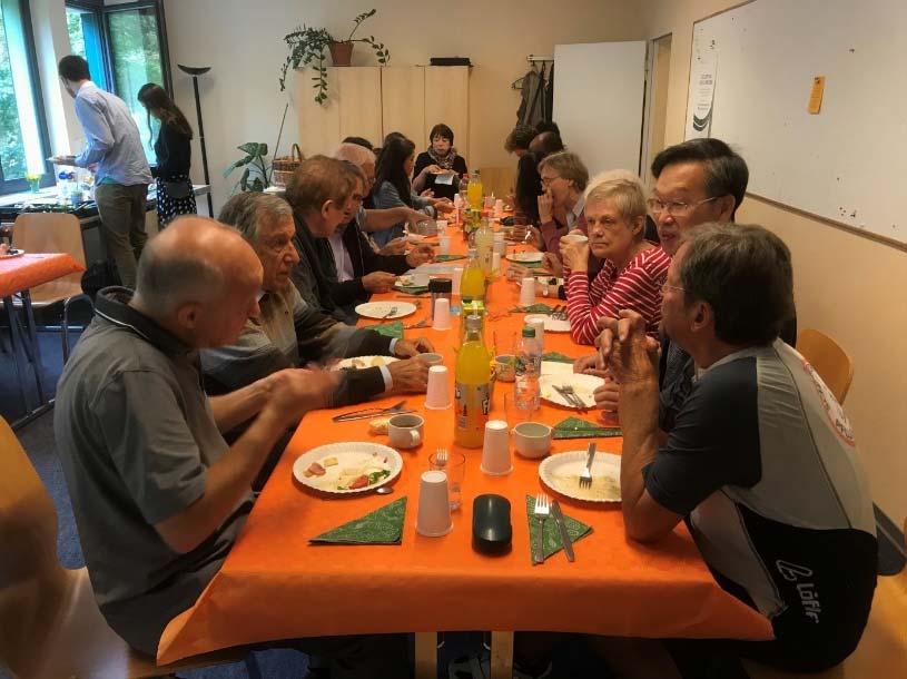 Am nächsten Tag, Sonntag den 02.09.2018, waren alle Teilnehmer sowie auch Friedensbotschafter zum Prayer Breakfast im Nachbarschaftsheim eingeladen.