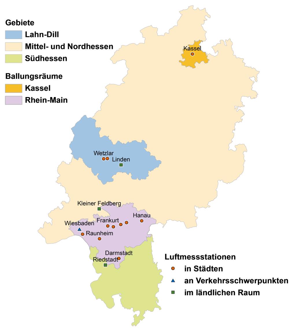 Schwebstaubmessprogramm In Hessen werden seit 1976 fortlaufend Schwebstaubimmissionsmessungen durchgeführt.