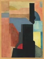 Hannah Höch (1889-1978) Der Block (The block), 1922 Aquarell und Deckfarben auf Papier aufgezogen auf Karton