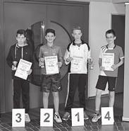 Jakob Bänsch (SV Illingen) belegte Platz drei und Lars Schuler (BV Mühlacker) Platz vier. Mit weniger Teilnehmern, aber ebenso unterhaltsamen Spielen starteten die U19 Jungs in das Turnier.