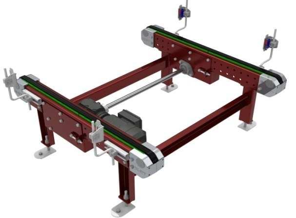 lowerable chain conveyor (crank assembly) Antrieb mit Drehstromantrieb Drive