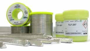 adhesive effect and mechanical stability of residues Perfect combination of solder and flux for highest reliability WIRES AND FLUX CORED WIRES Solid wire and flux cored solder wire, especially with
