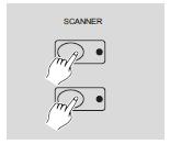 3.2.2. Kopieren eines Scanners Mit dieser Funktion können Sie die Einstellung eines Scanners auf einen anderen übertragen. 1. Halten sie die Scanner -Taste gedrückt die Sie kopieren möchten. 2.