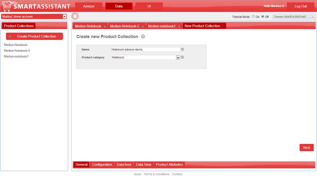 SETUP PRODUCT DATA IMPORT Before creating a new product advisor, the