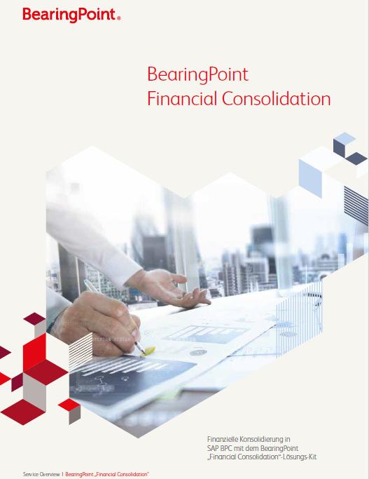 Finanzielle Konsolidierung in SAP BPC mit dem BearingPoint Financial Consolidation Lösungs-Kit Standardisierung der Finanz Konsolidierung Unsere Konsolidierungslösung besteht u.a. aus folgenden