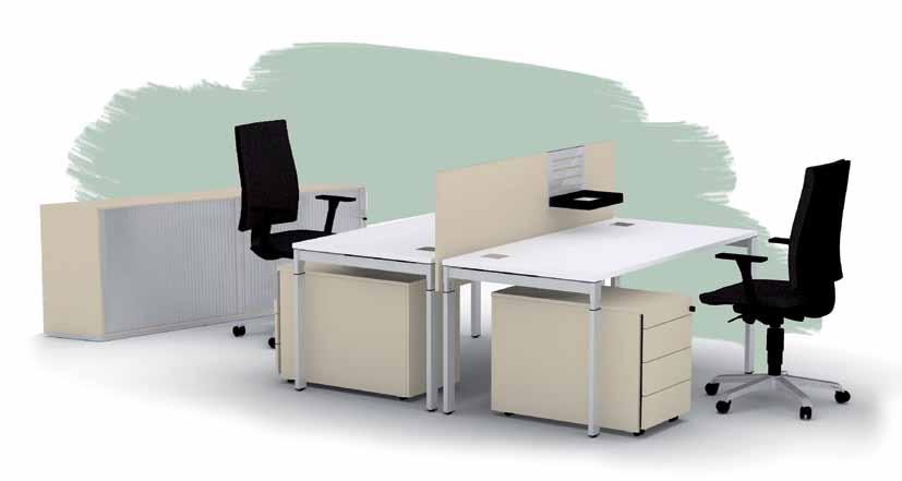 Büromöbel BN Office Solution DoppelArbeitsplatz / 4-Fussgestell SQart 5 Jahre Herstellergarantie!